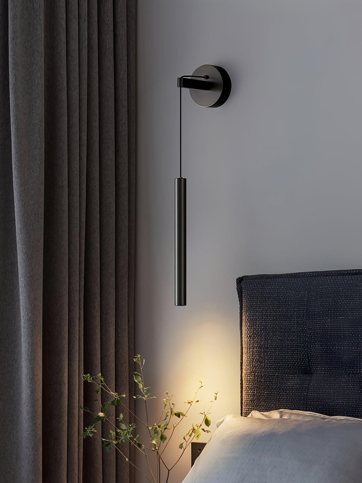 Loxley aplique de pared moderno minimalista lineal de latón