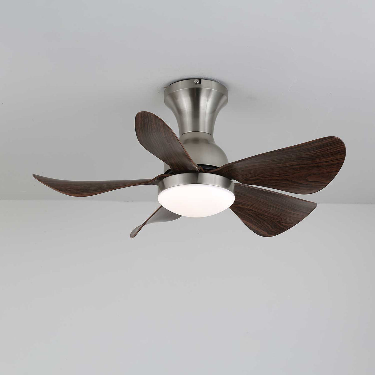 Novaro ventilador de techo con luz moderno de madera