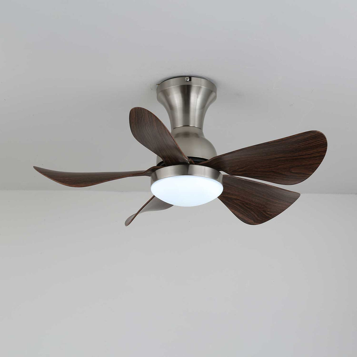 Novaro ventilador de techo con luz moderno de madera