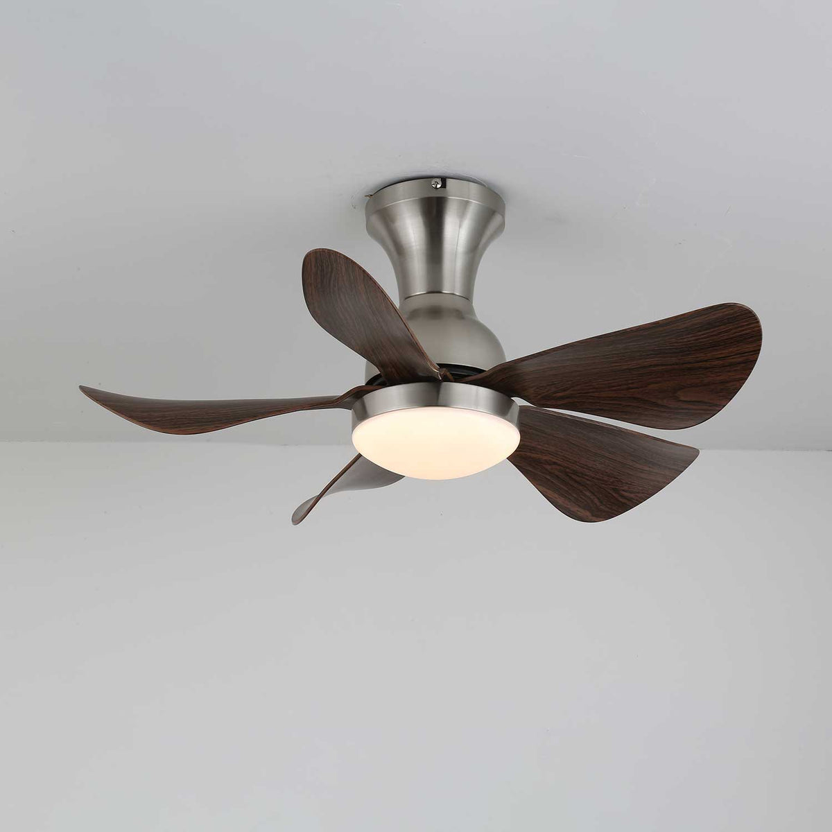 Novaro ventilador de techo con luz moderno de madera