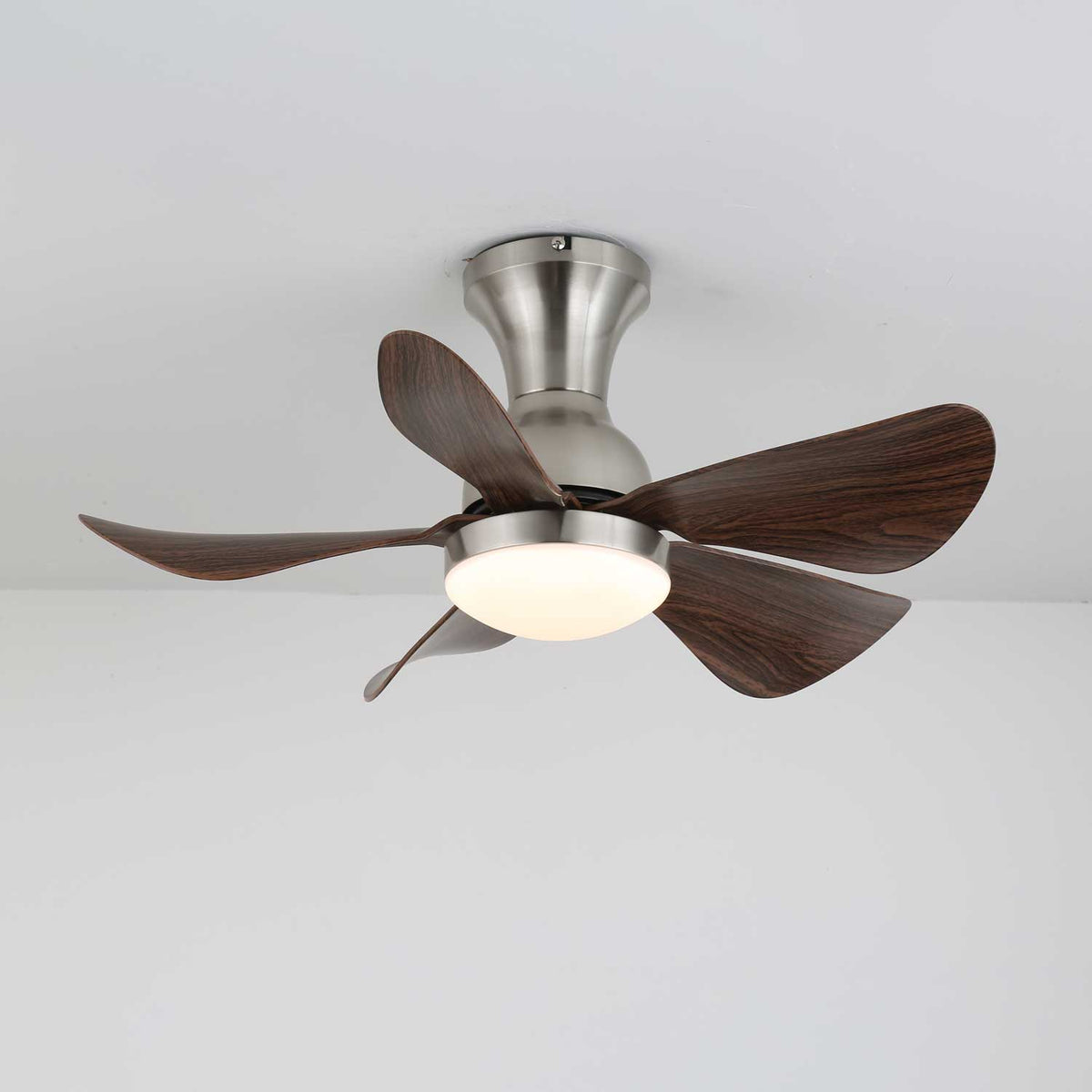 Novaro ventilador de techo con luz moderno de madera