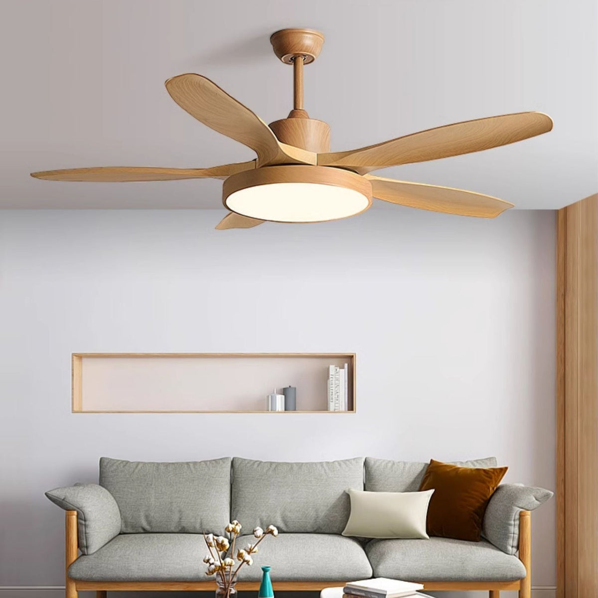 Renalella ventilador de techo con luz StillWind