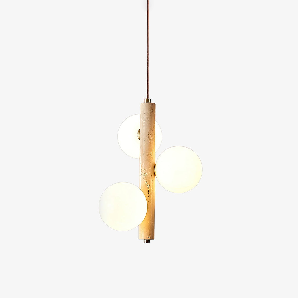 Aursorel lámpara colgante Multi-Globo de travertino