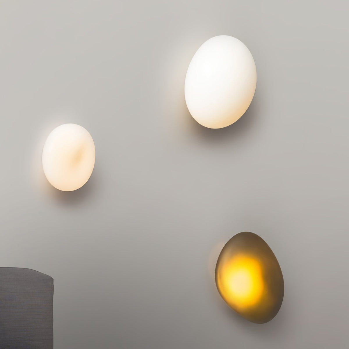 Eirinina aplique de pared con vidrio