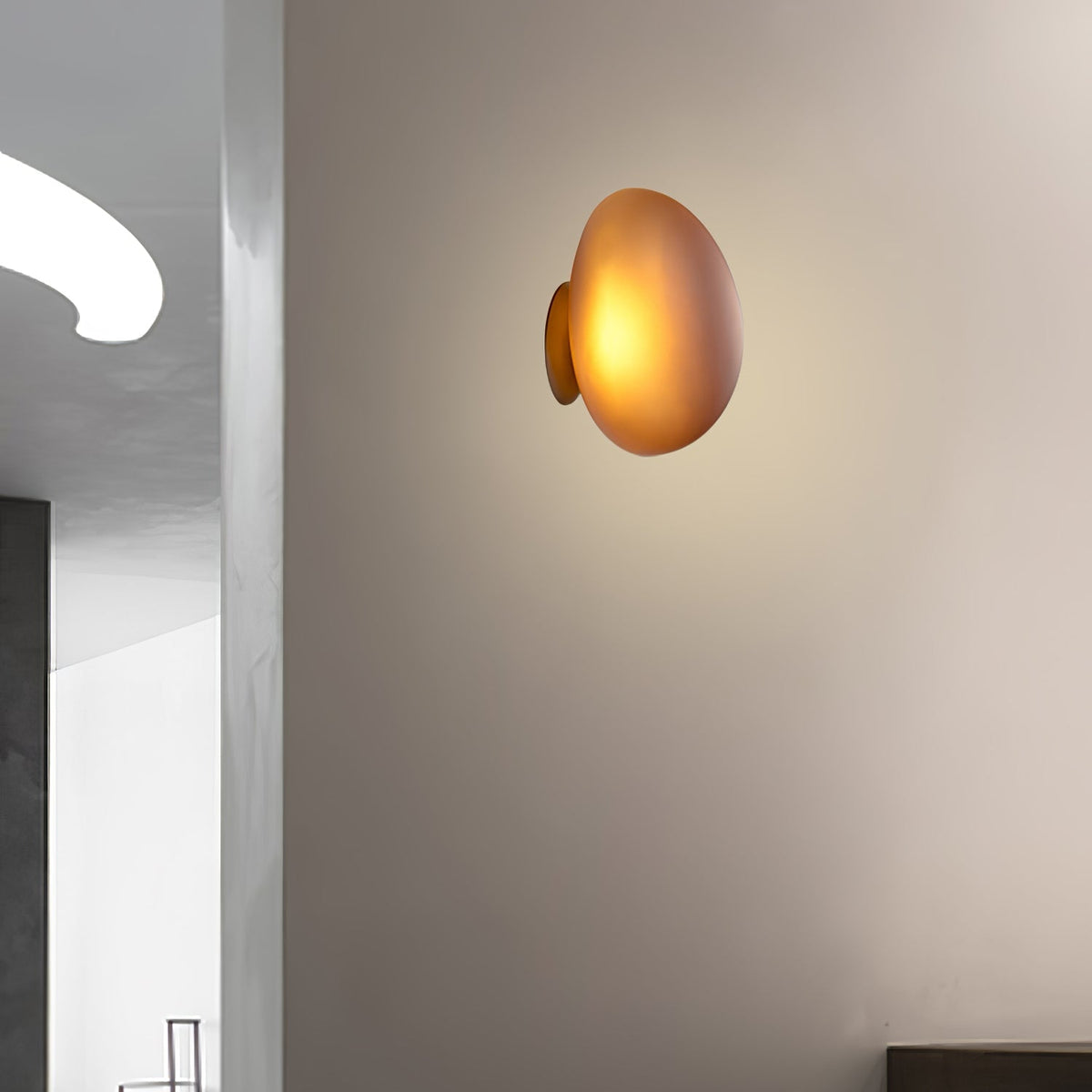 Eirinina aplique de pared con vidrio