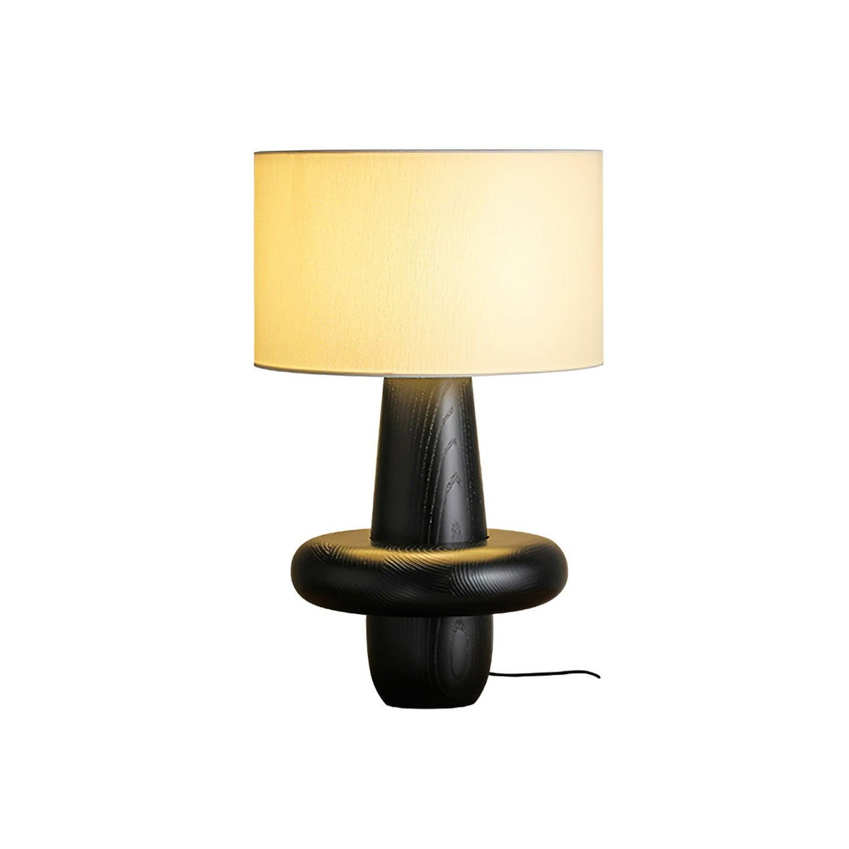 Lámpara de mesa minimalista de madera