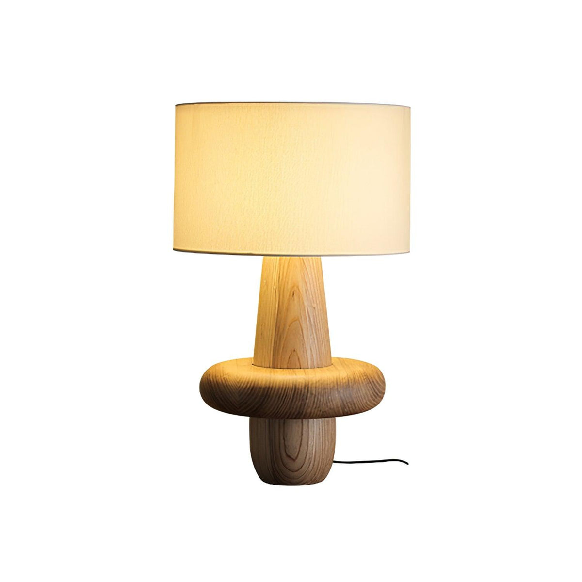Lámpara de mesa minimalista de madera