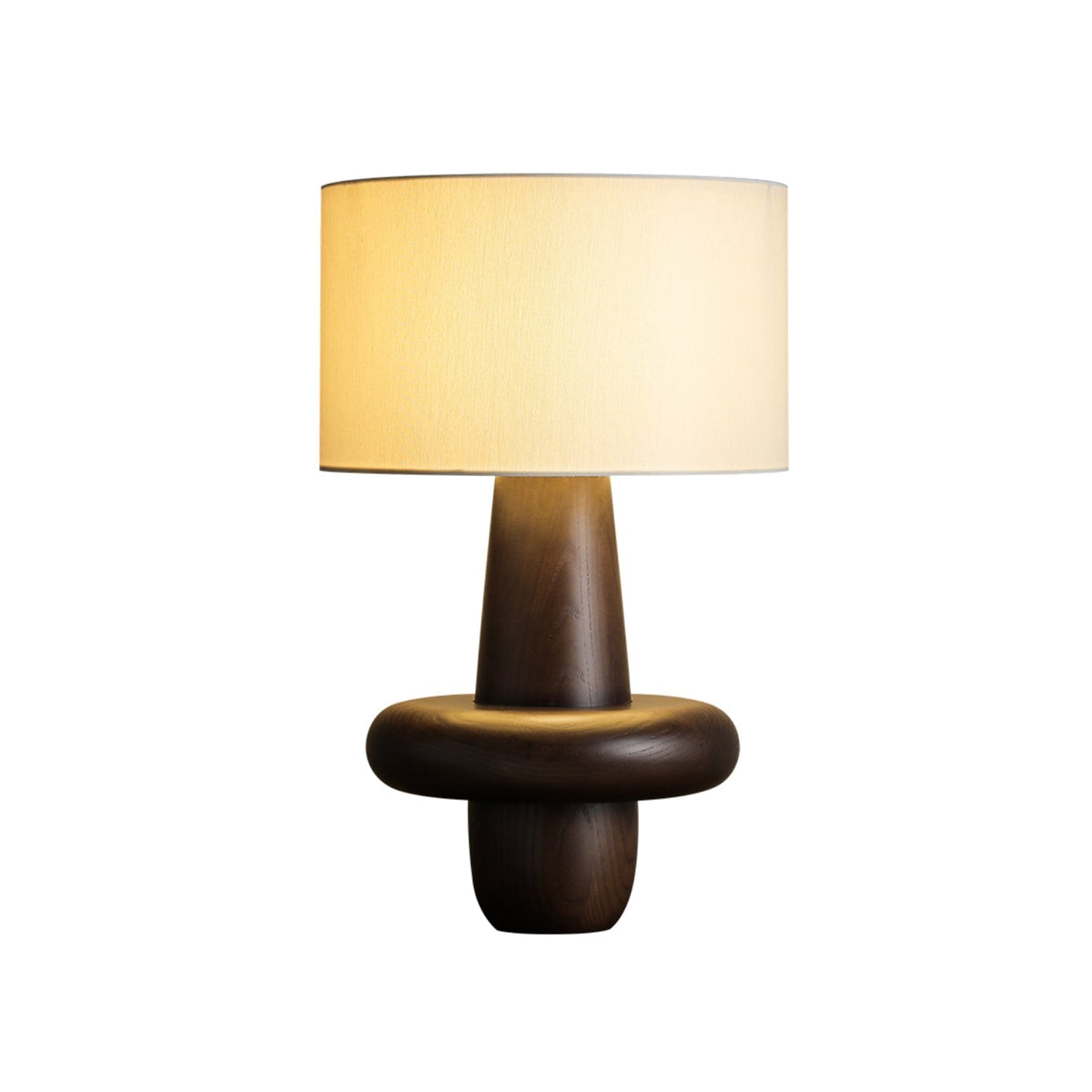 Lámpara de mesa minimalista de madera