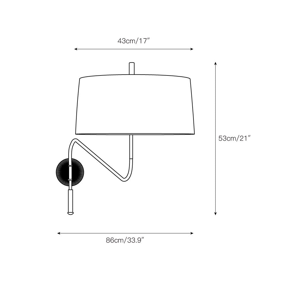 Orelaaine aplique de pared
