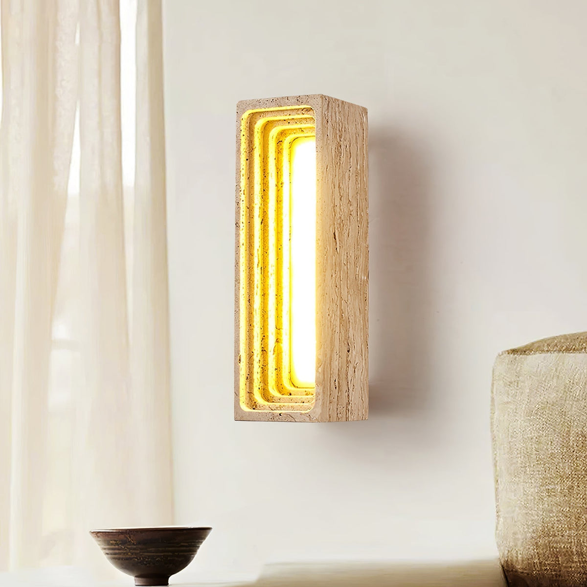 Atheila travertino aplique de pared