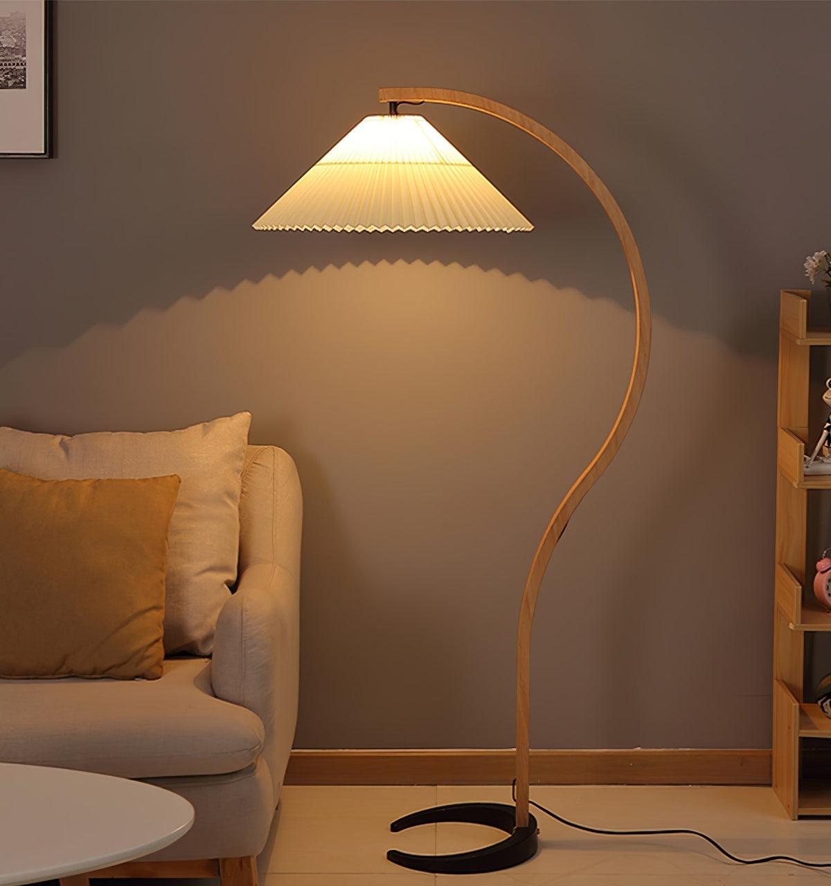 Viaro lámpara de pie de madera