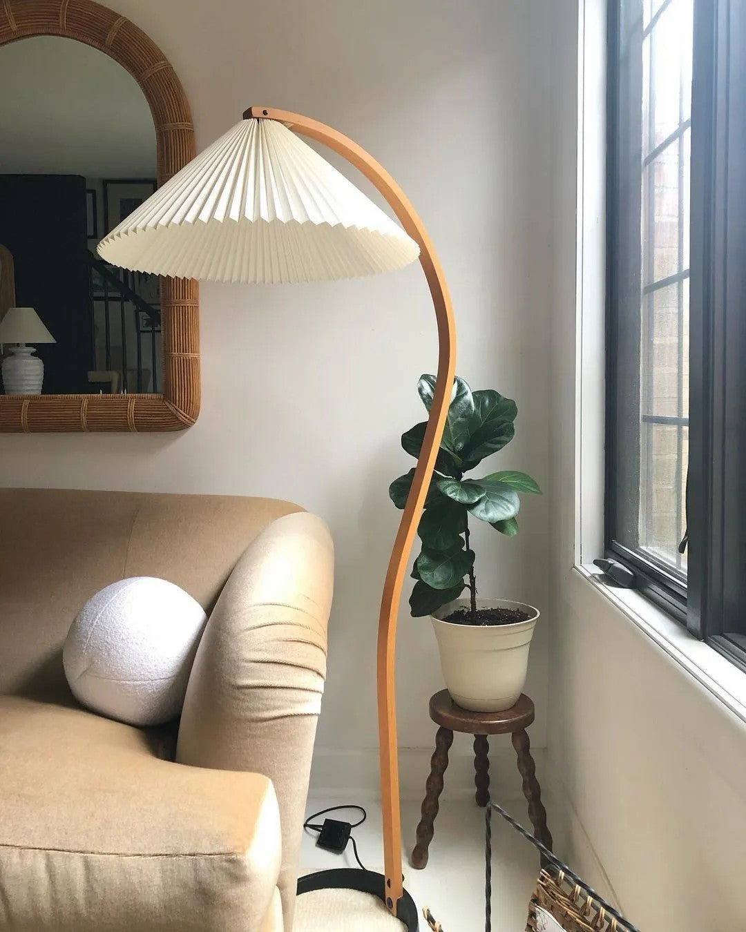 Viaro lámpara de pie de madera