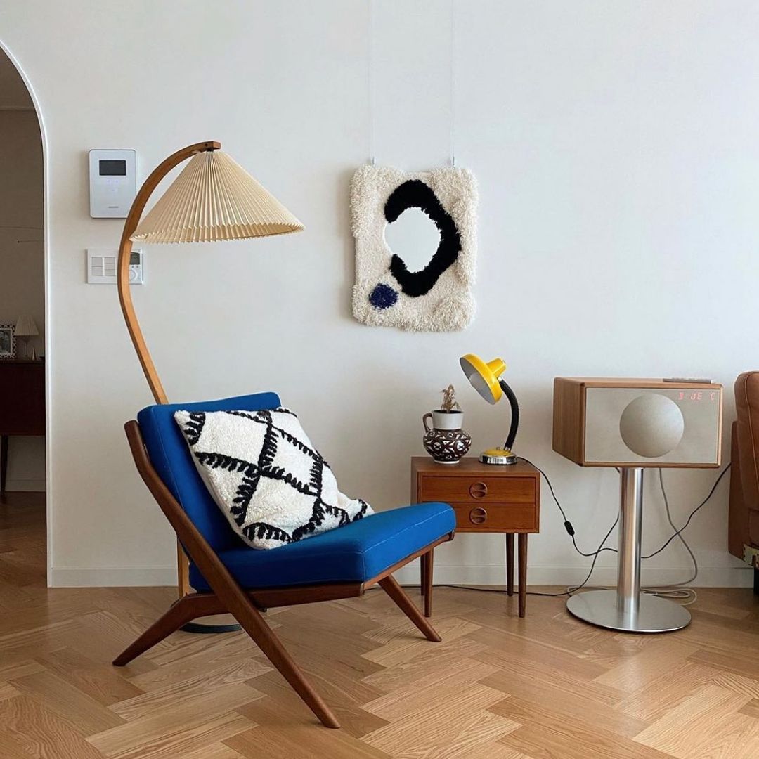 Viaro lámpara de pie de madera