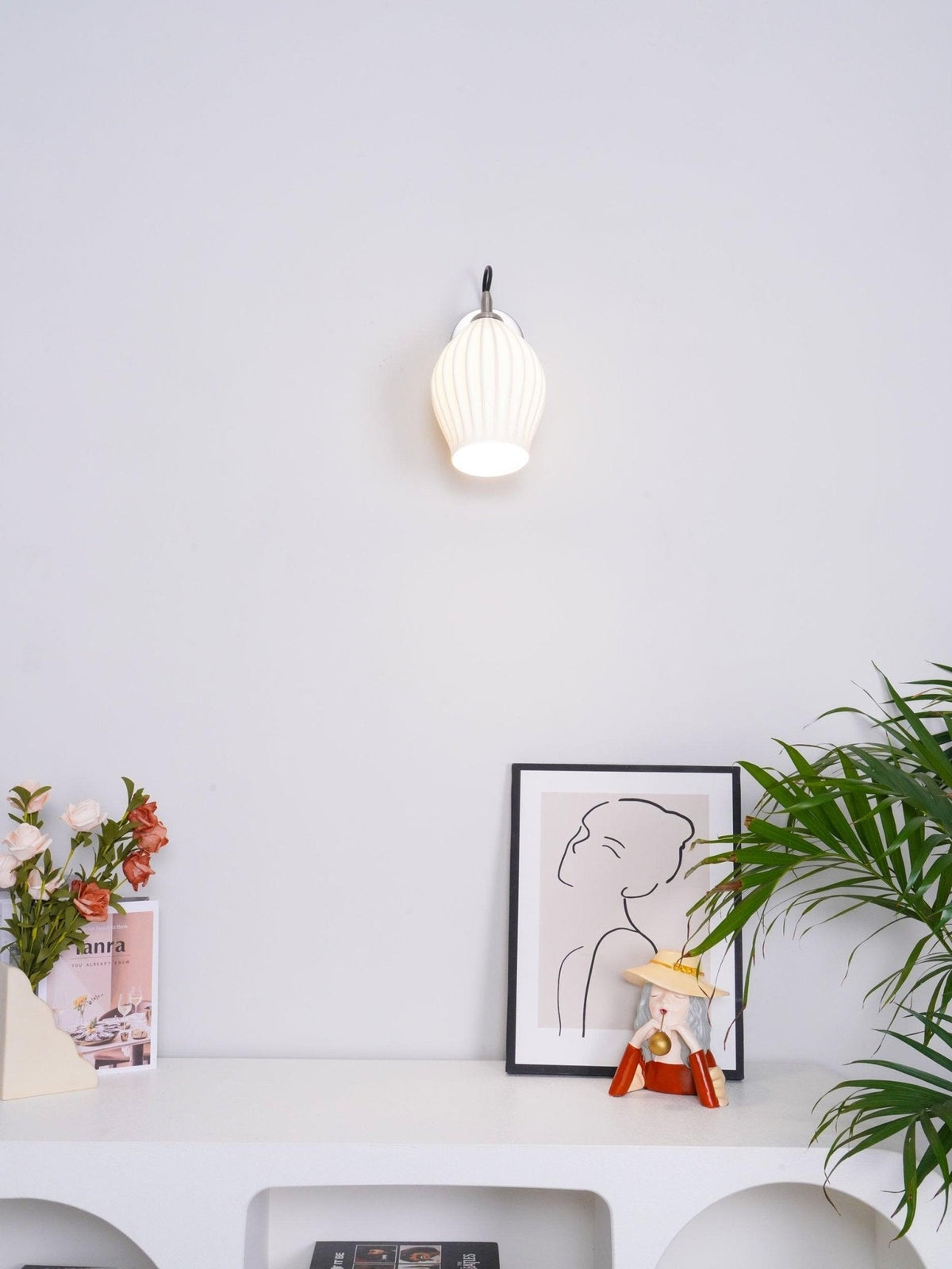 Zotalisra aplique de pared moderno minimalista con textura en cerámica