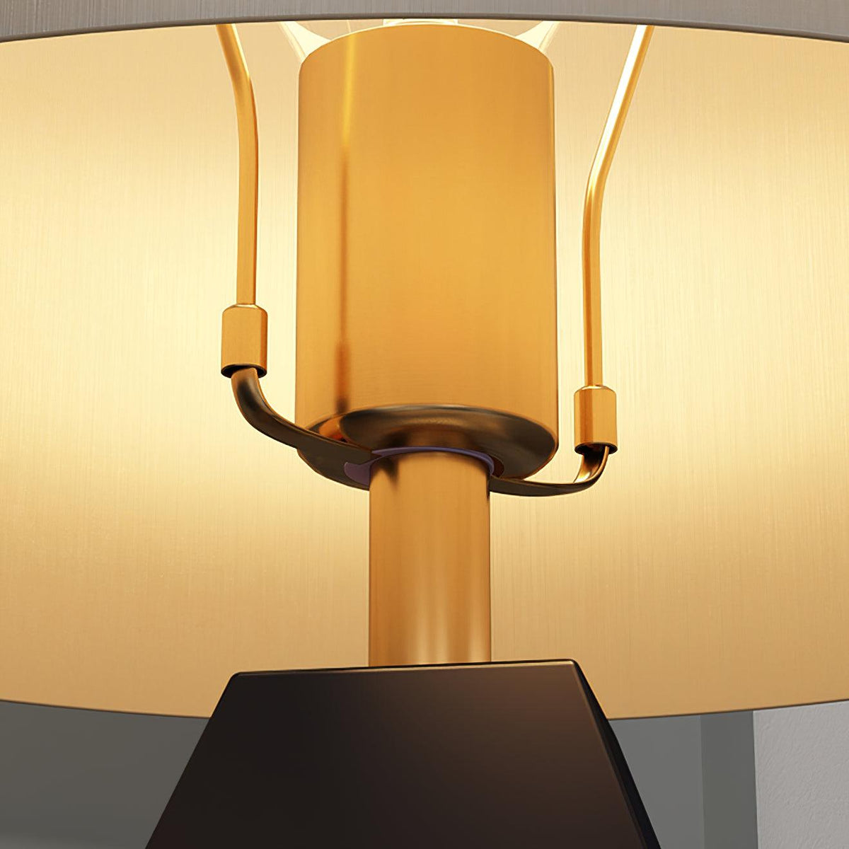 Prism lámpara de mesa contemporánea de tejido