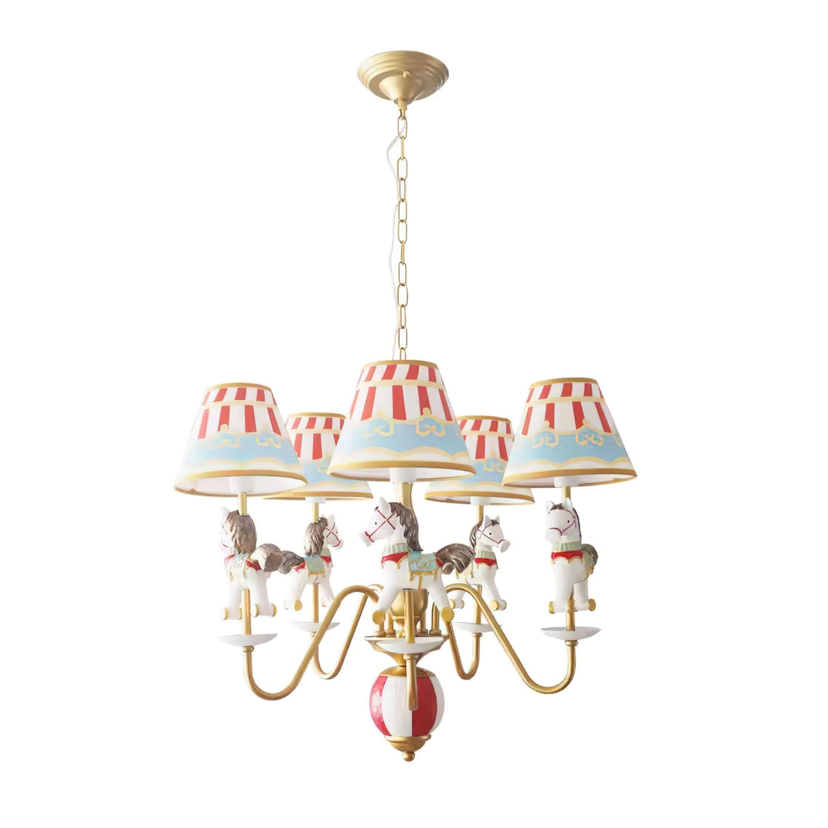 Solvian lámpara de araña Carousel Kids de estilo lúdico