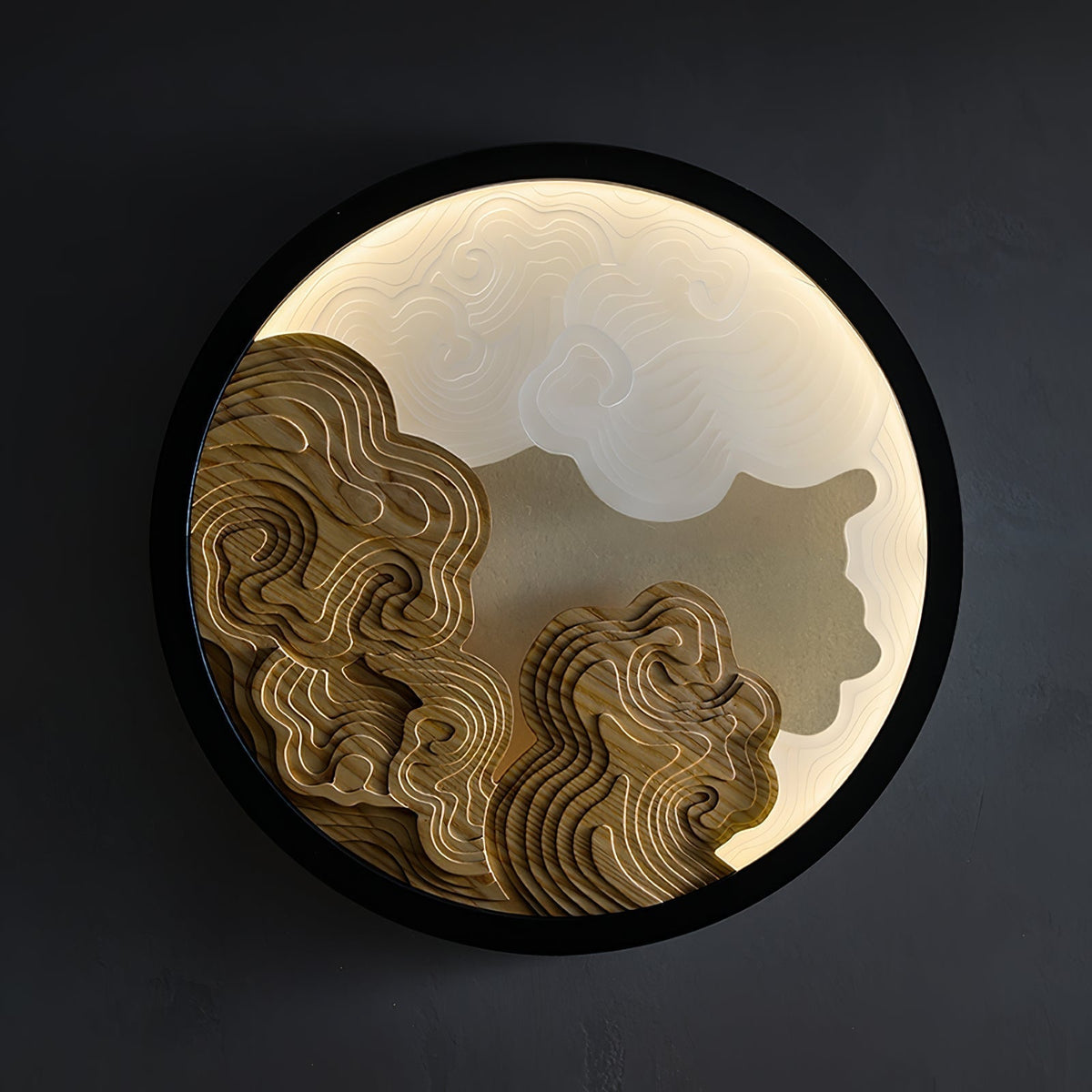 Grayson aplique de pared moderno de madera