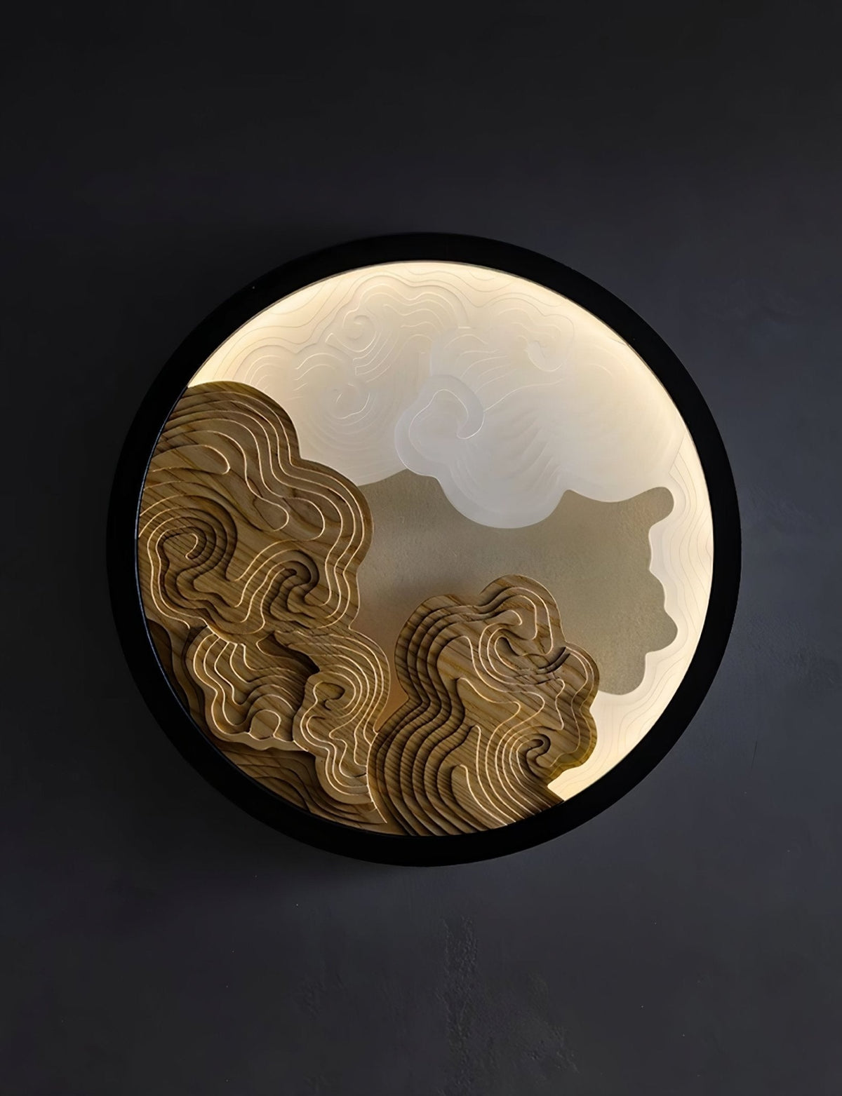 Grayson aplique de pared moderno de madera