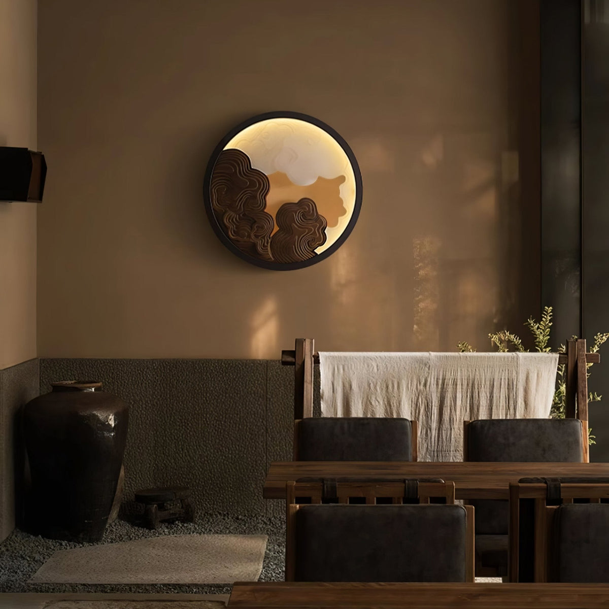 Grayson aplique de pared moderno de madera