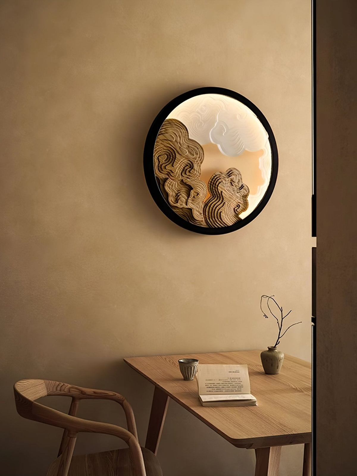 Grayson aplique de pared moderno de madera
