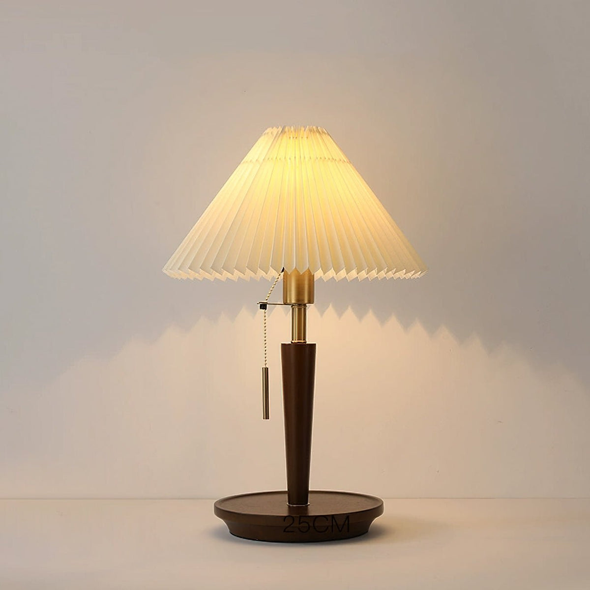 Novace lámpara de mesa de tejido y madera