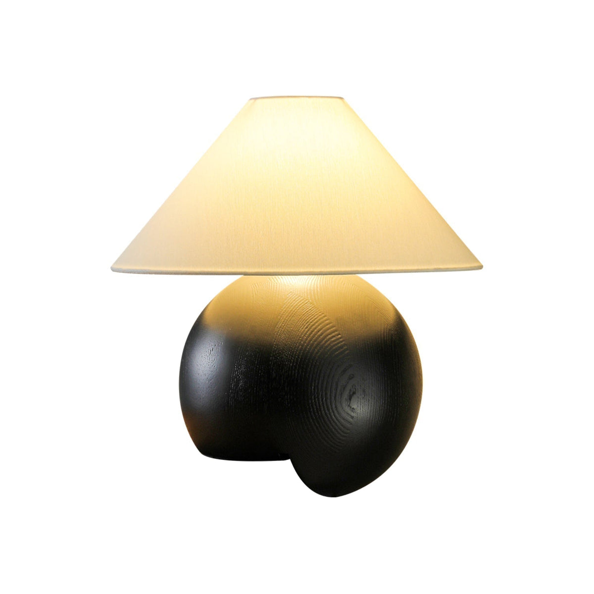 Halise lámpara de mesa de madera orgánica
