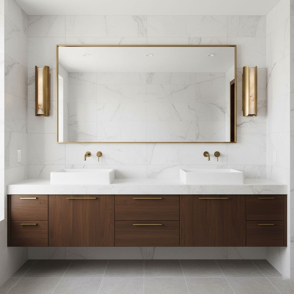 Veltharo aplique de pared con alabastro