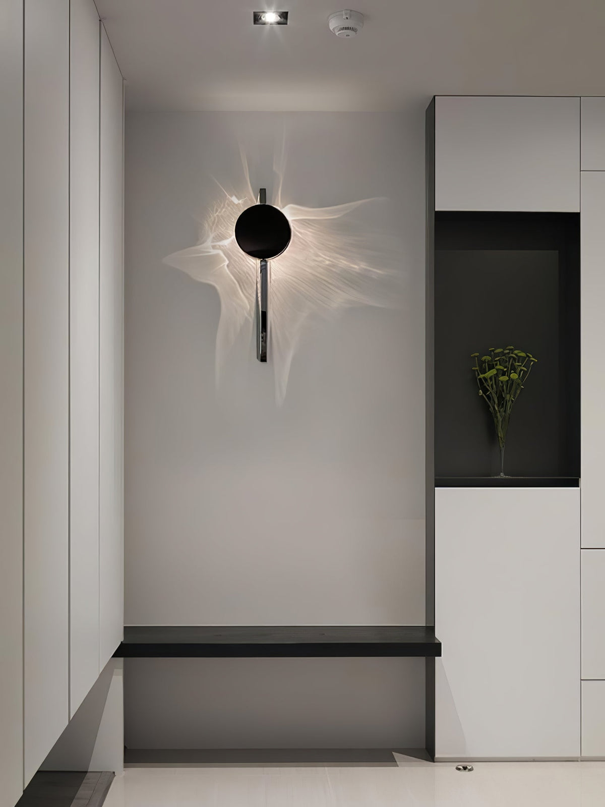 Pethr aplique de pared onda minimalista de acero