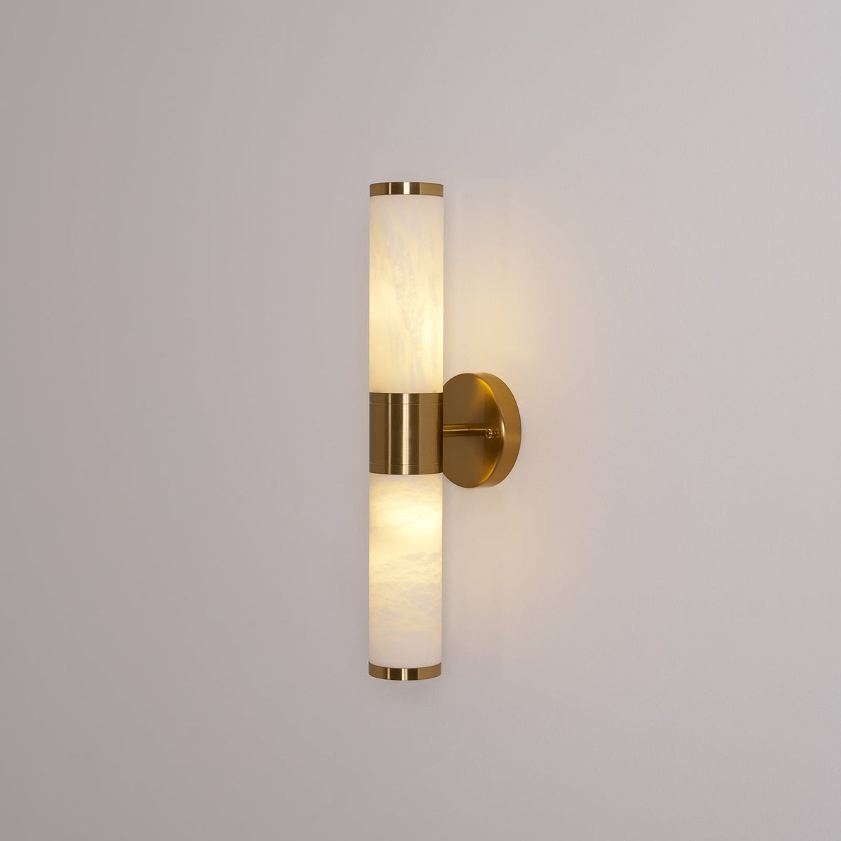 Tira aplique de pared minimalista alabastro