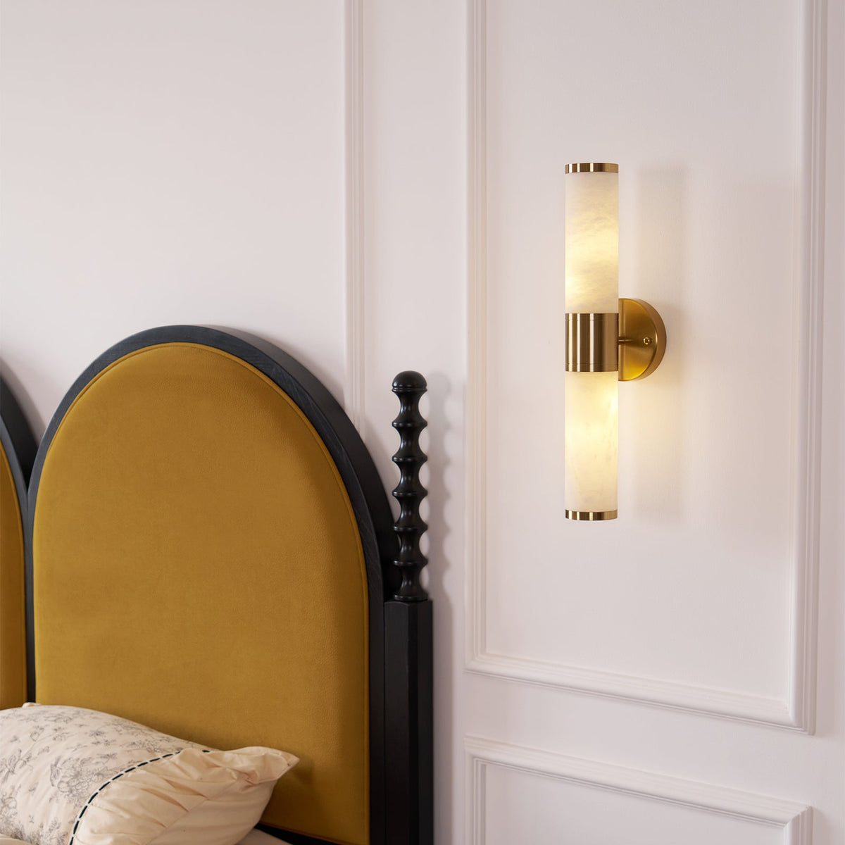 Tira aplique de pared minimalista alabastro