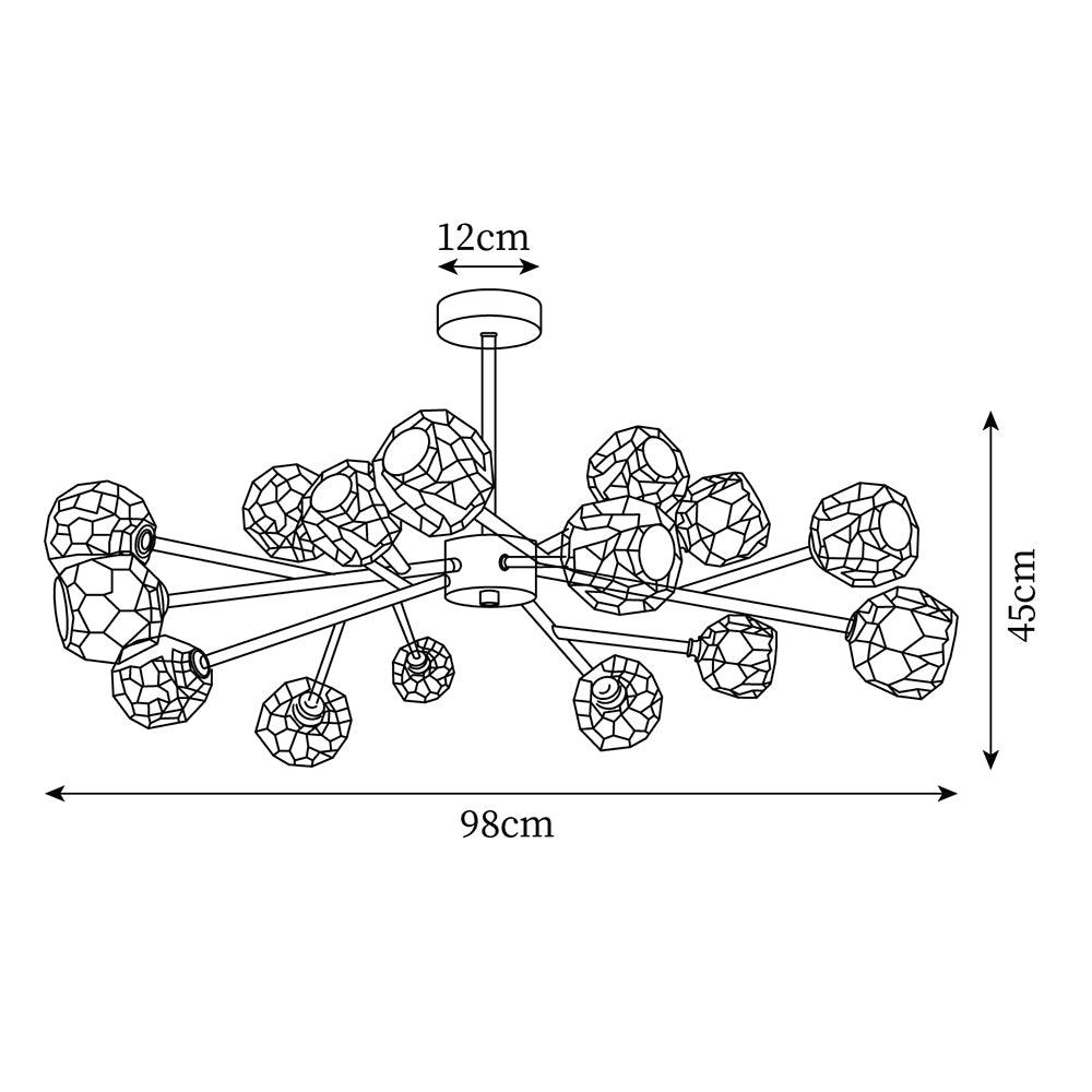 Reniella lámpara de araña