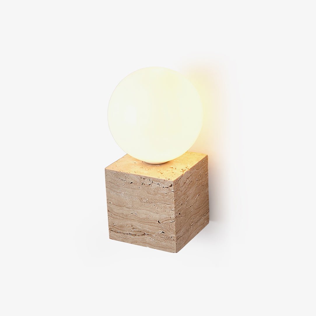 Eurlaean Cube-Base travertino aplique de pared
