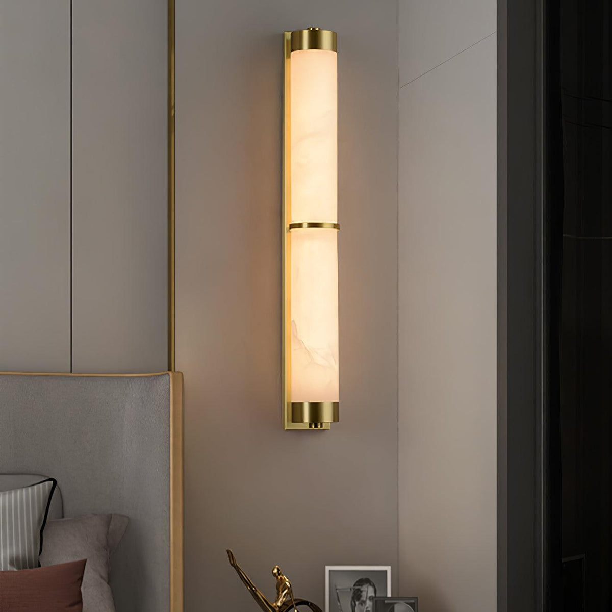 Albelise aplique de pared minimalista en alabastro