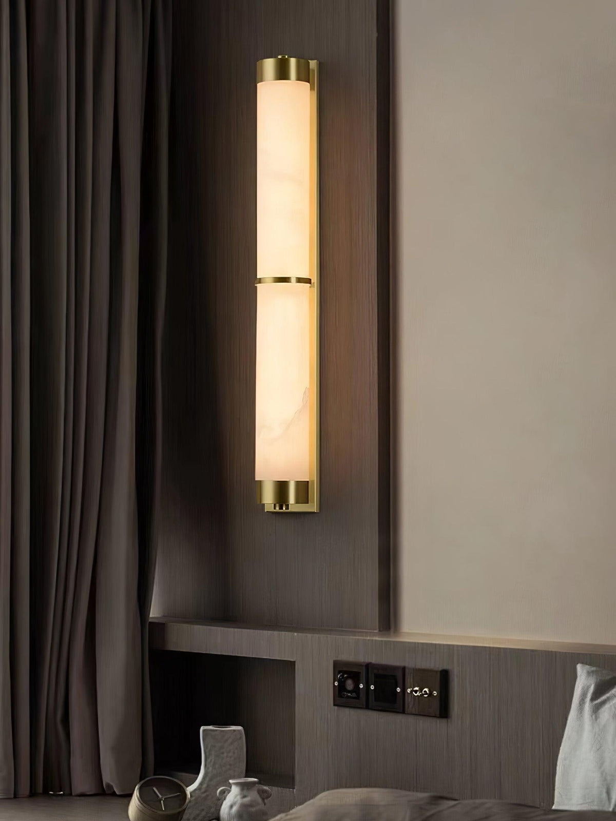 Albelise aplique de pared minimalista en alabastro