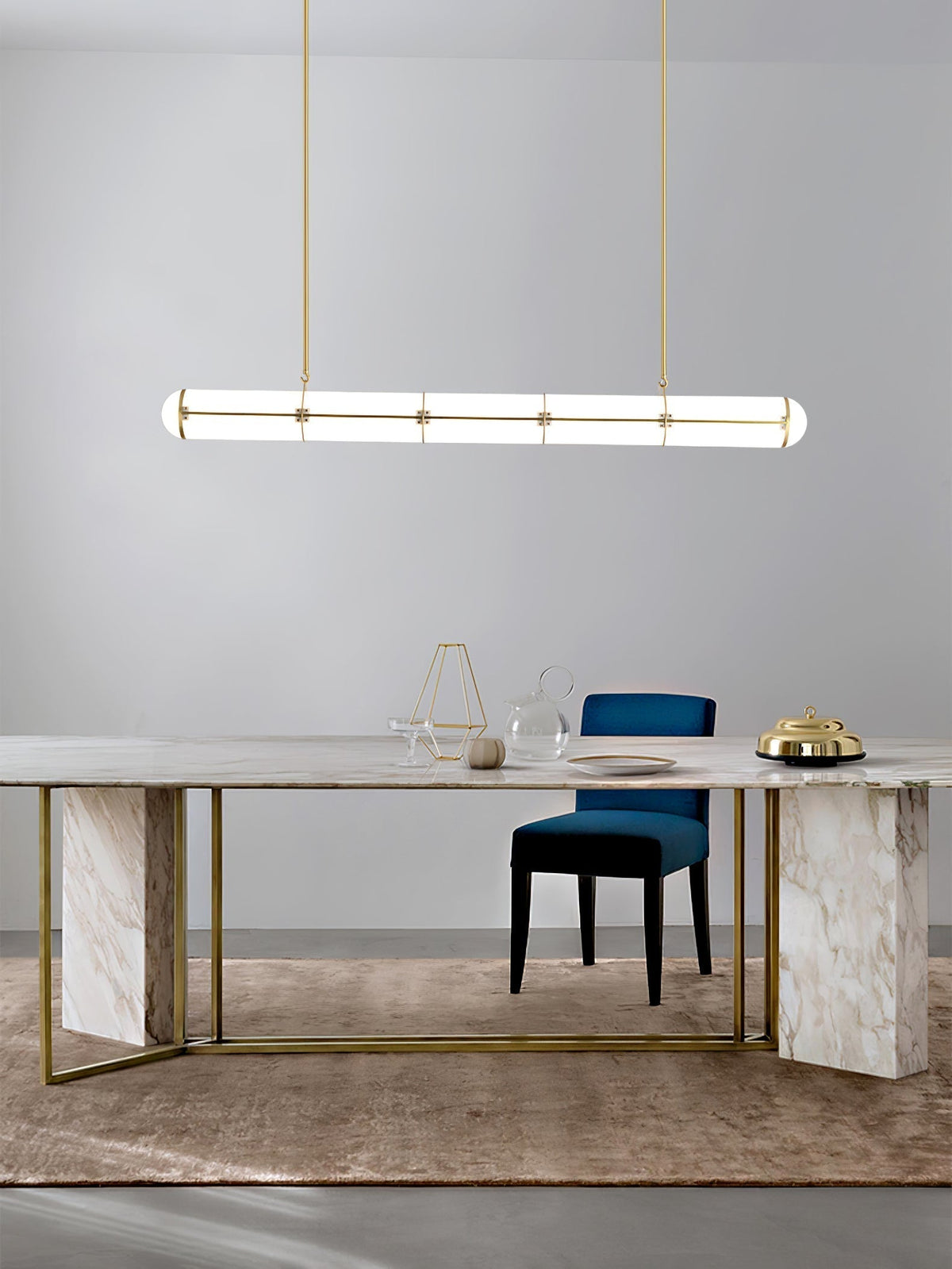 Rivenette lámpara colgante cilíndrica Endless para comedor