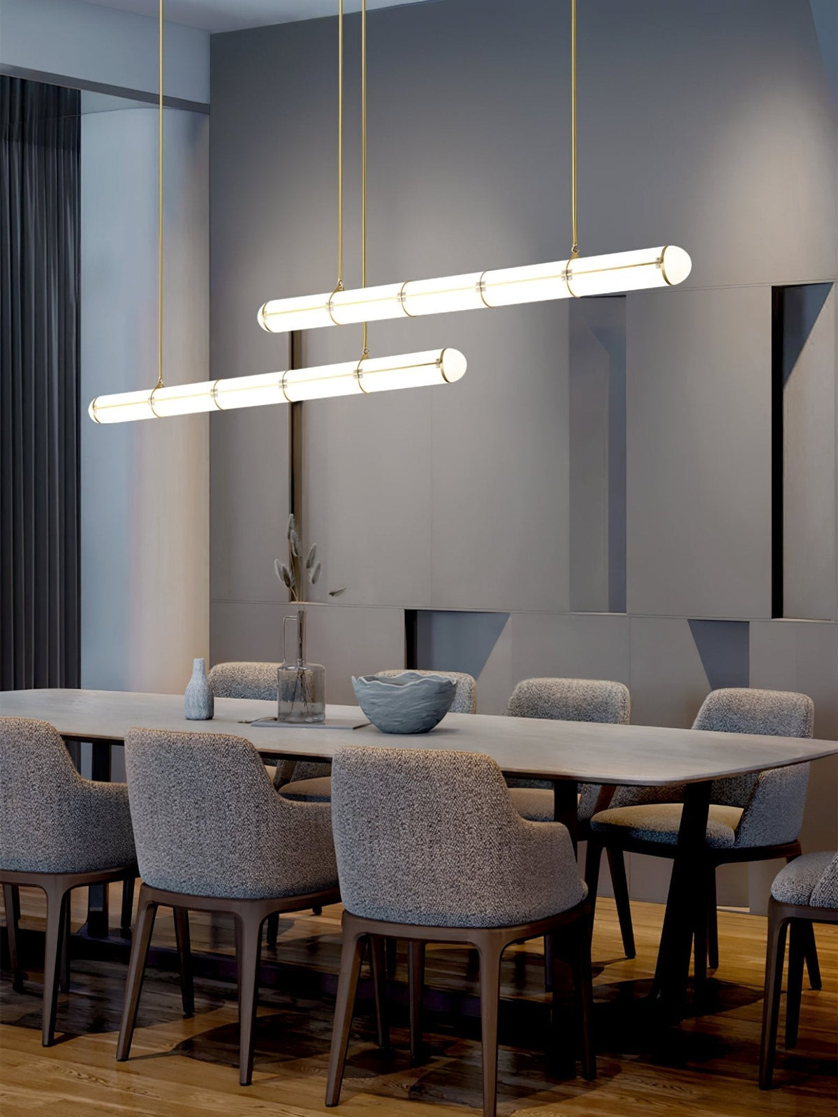 Rivenette lámpara colgante cilíndrica Endless para comedor