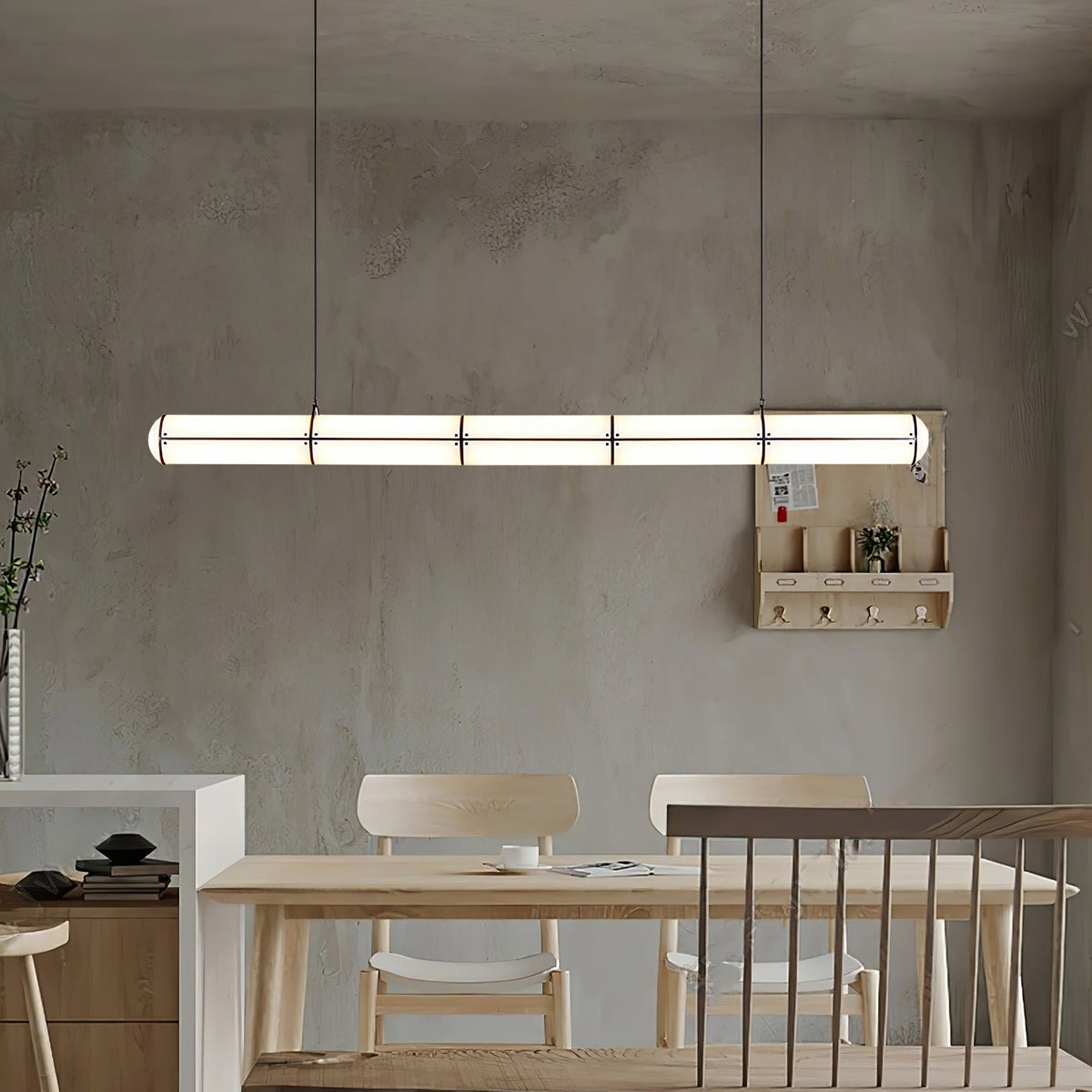 Rivenette lámpara colgante cilíndrica Endless para comedor