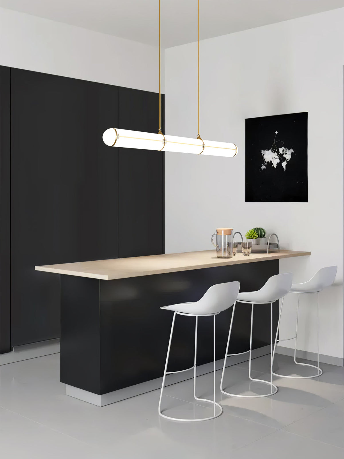 Rivenette lámpara colgante cilíndrica Endless para comedor