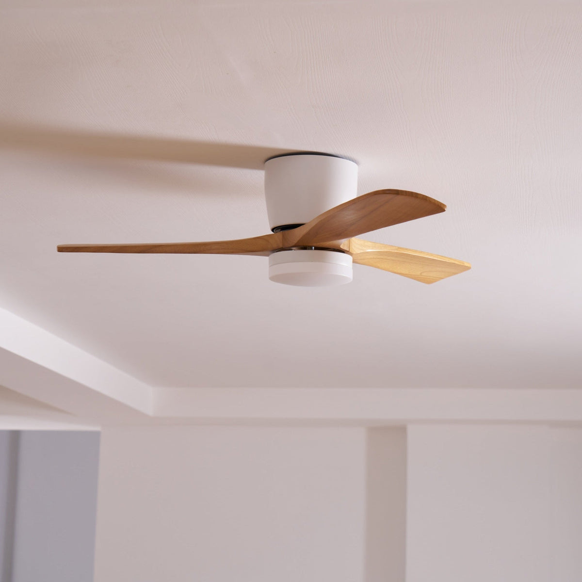 Ventilador de Techo con Luz Ezra Nórdico de Madera