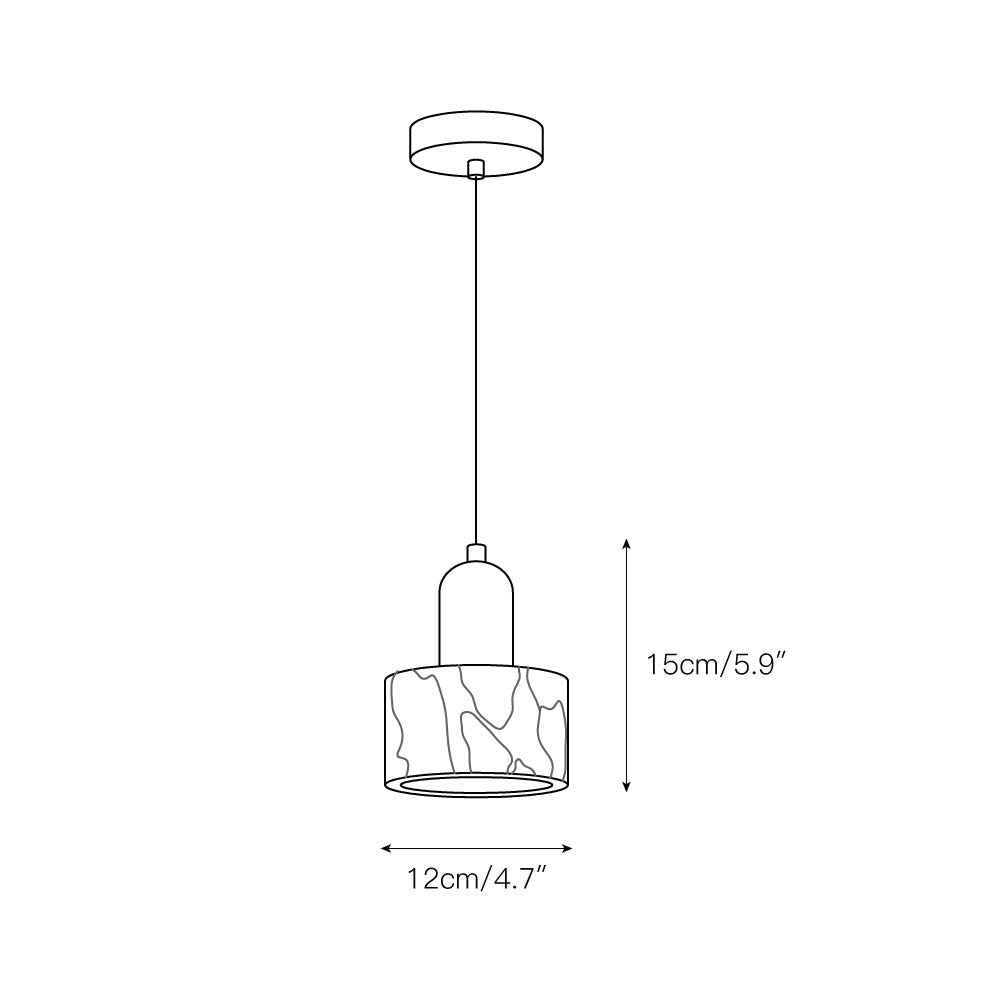 Flair lámpara colgante de mármol
