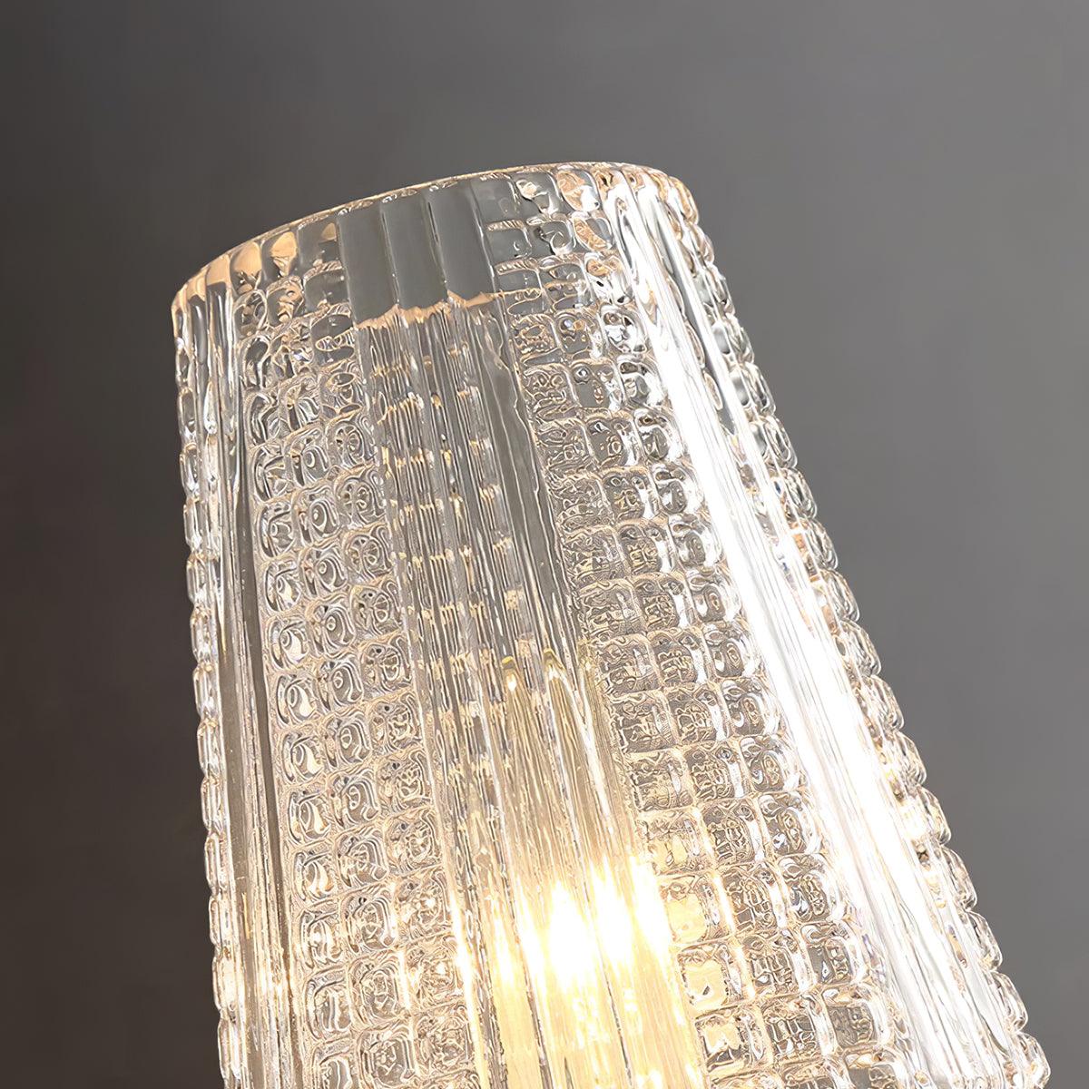 Elyisora aplique de pared en latón con cristal