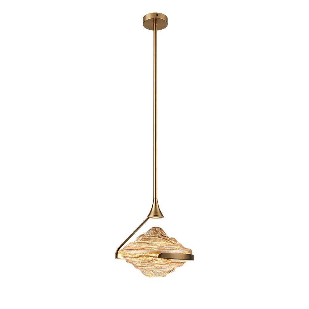 Elyarette lámpara colgante de cristal diamantado