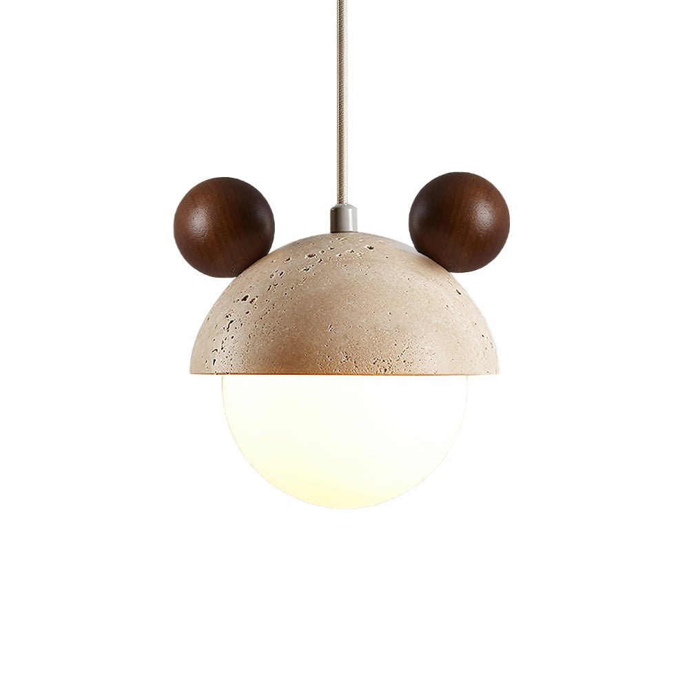 Lyraeus lámpara colgante Mickey de travertino