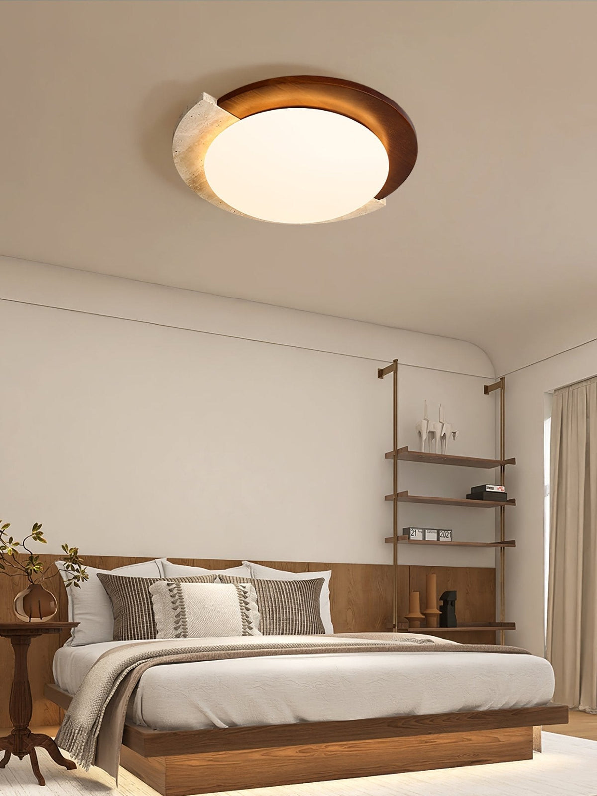 Ivnoran Luz de Techo Moderna de Travertino