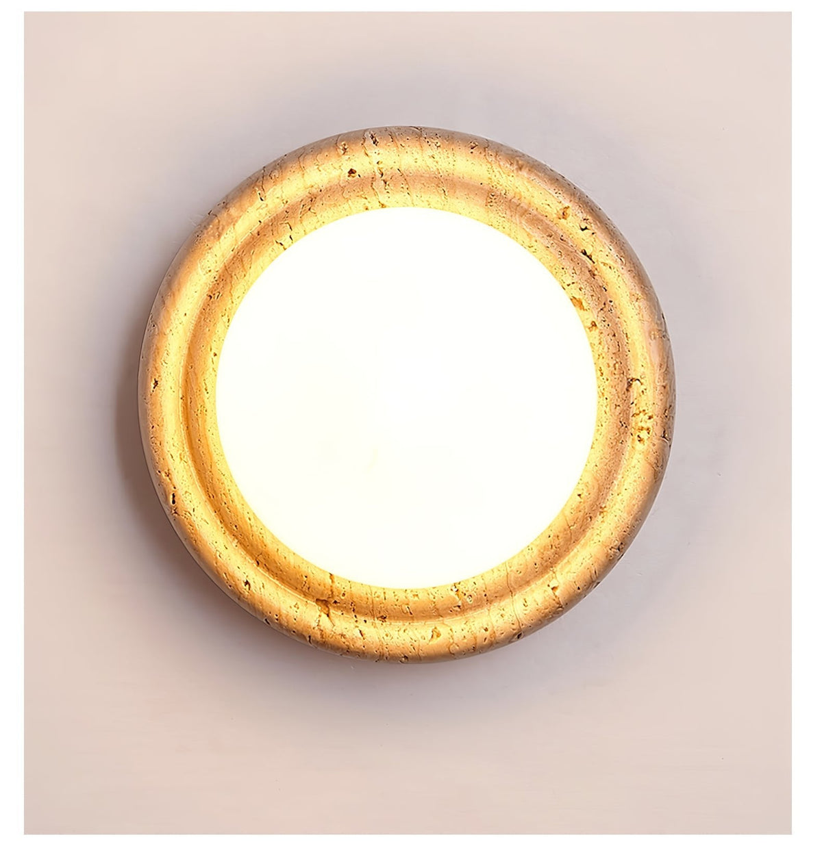 Valuella travertino globo aplique de pared / lámpara de techo