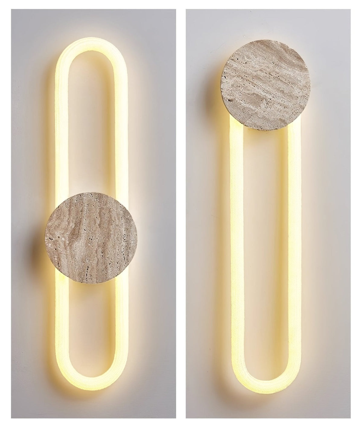 Mysolel aplique de pared travertino
