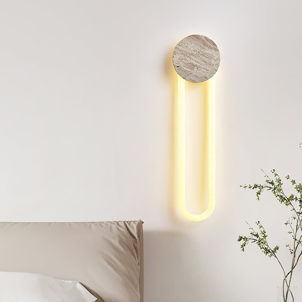 Mysolel aplique de pared travertino