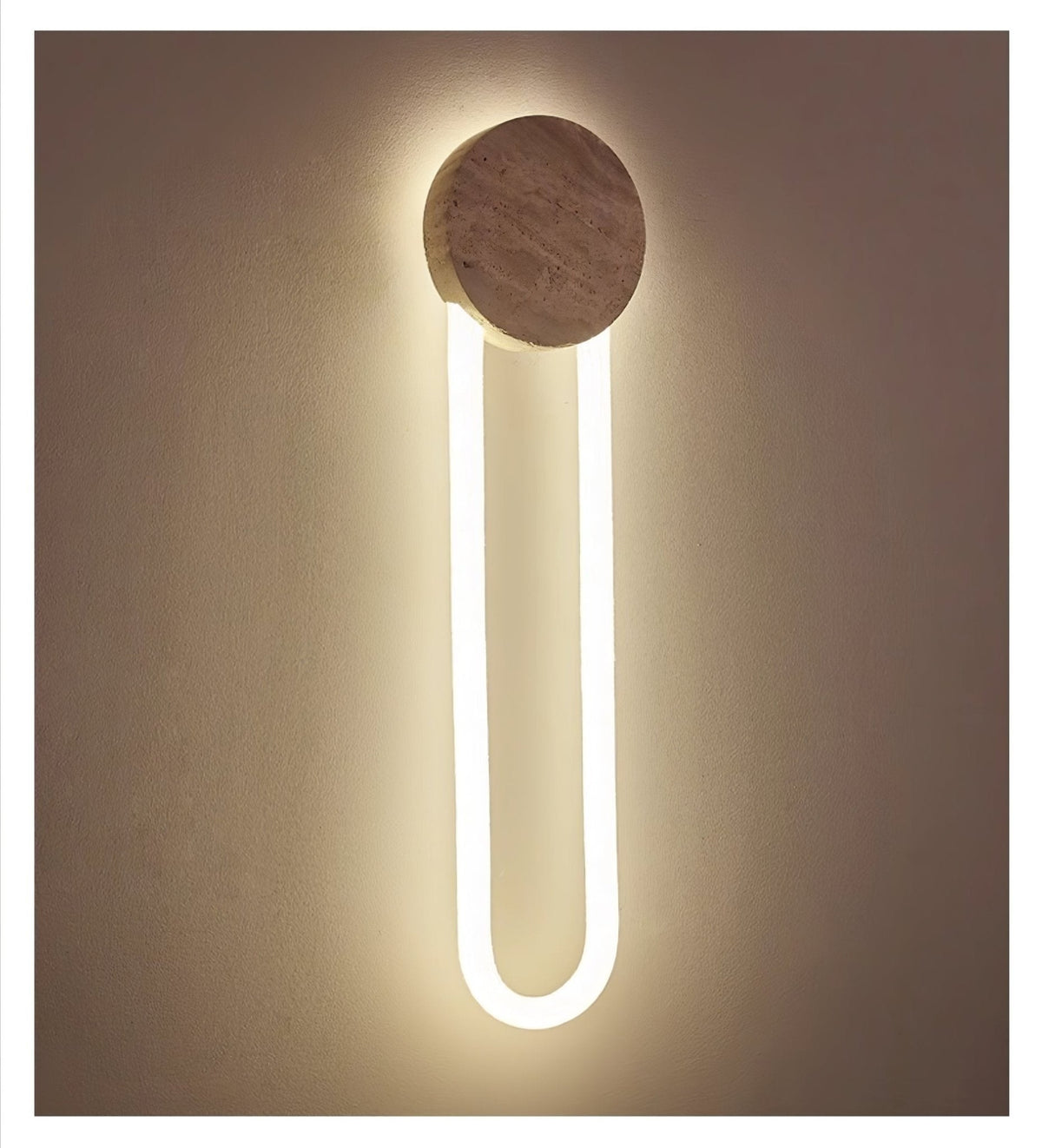 Mysolel aplique de pared travertino