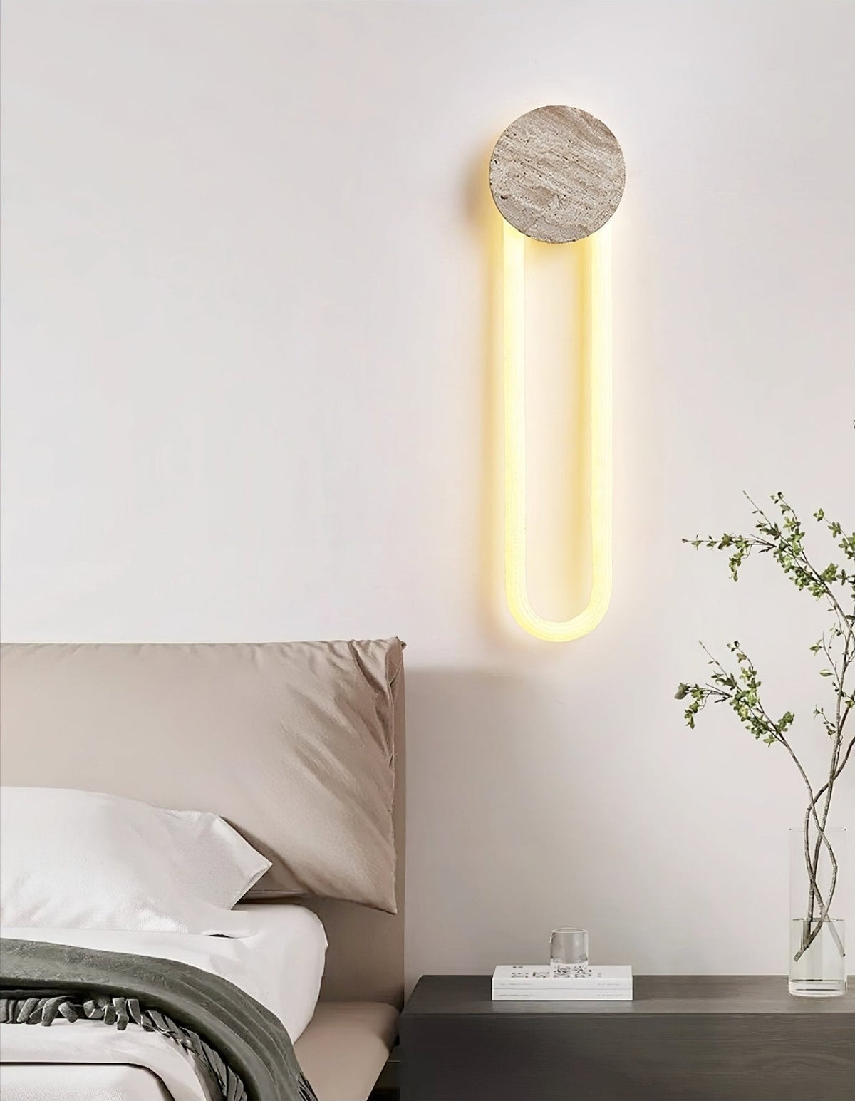 Mysolel aplique de pared travertino