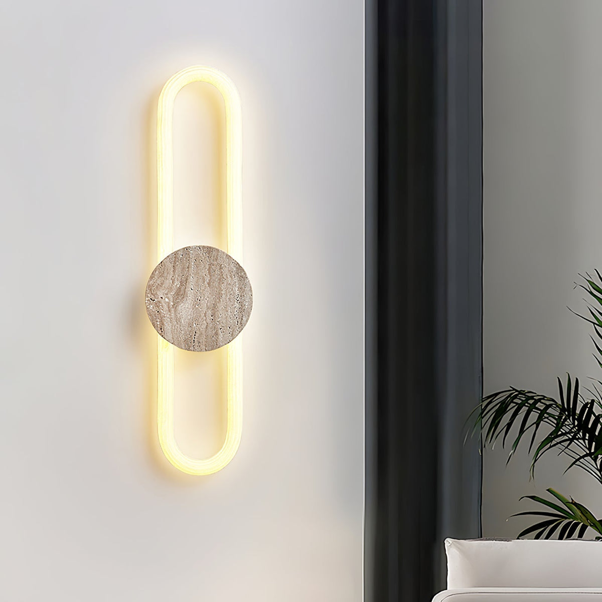 Mysolel aplique de pared travertino